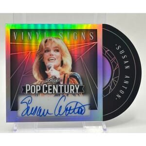 2025 Leaf Pop Century Susan Anton Vinyl Signs Silver Auto 17/25 SP Singer